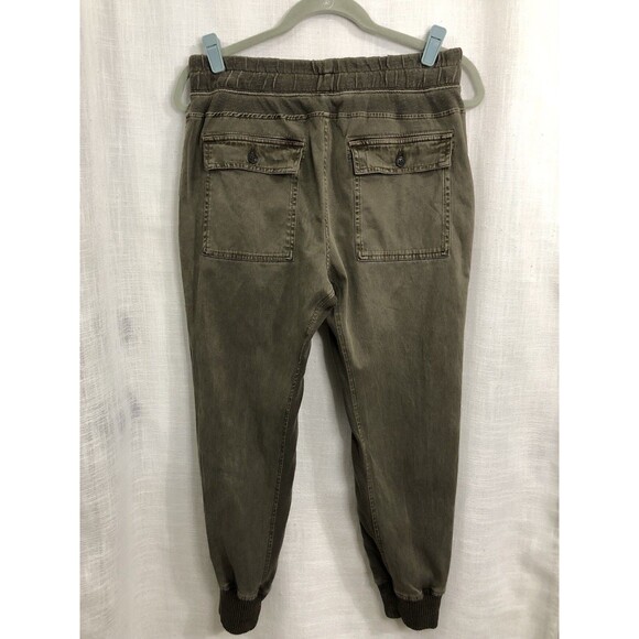 Standard James Perse Pants Women 2| M Olive Jogger Mixed Media Casual Utility - Picture 9 of 15